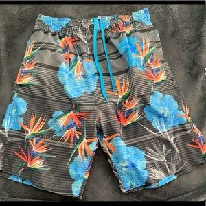 Mens floral swim shorts